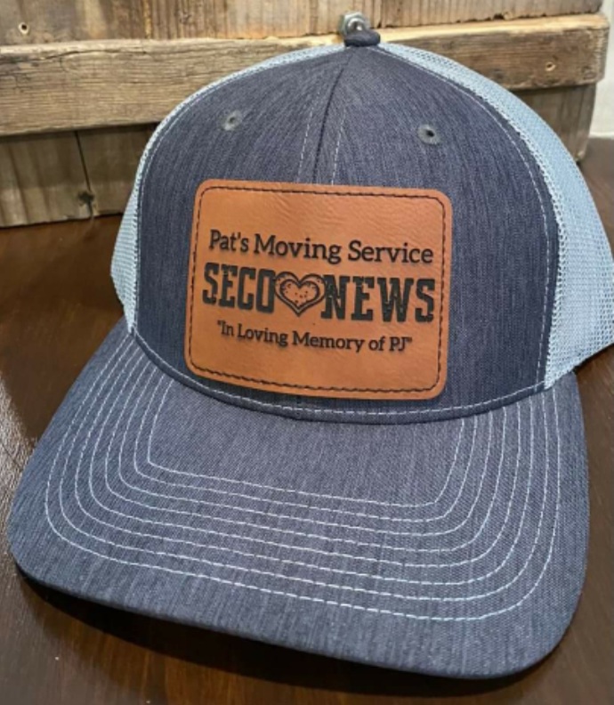 Pat's Moving Service SECO News PJ Mondragon Memorial Award Hat