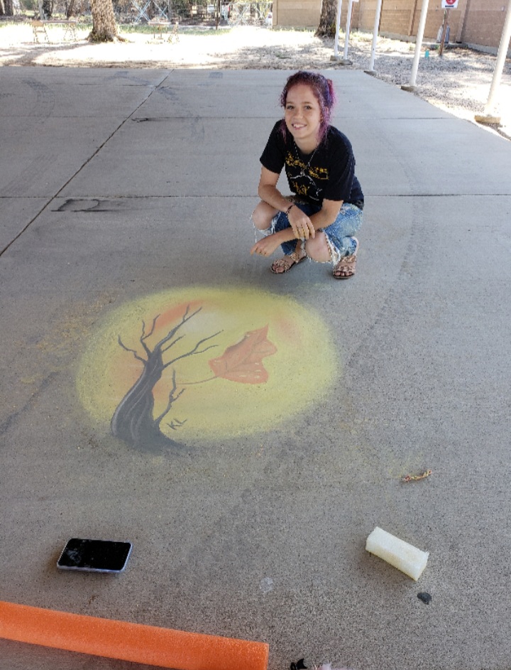 Sidewalk Chalk Art TCFCC Cruisin Into Fall SECO News seconews.org