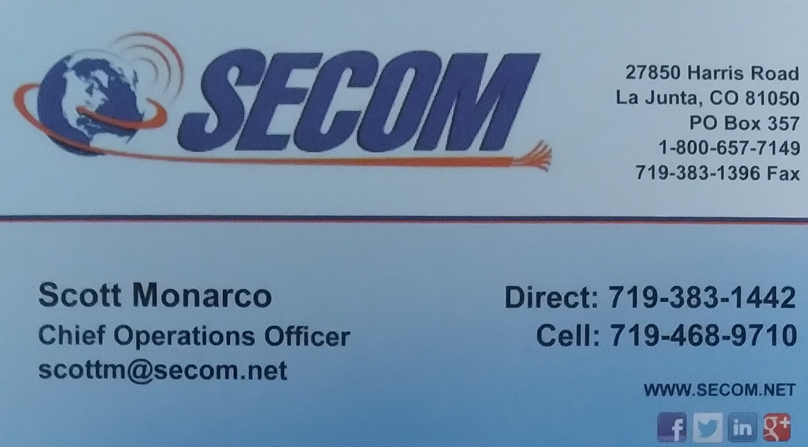 SECOM Business Card
