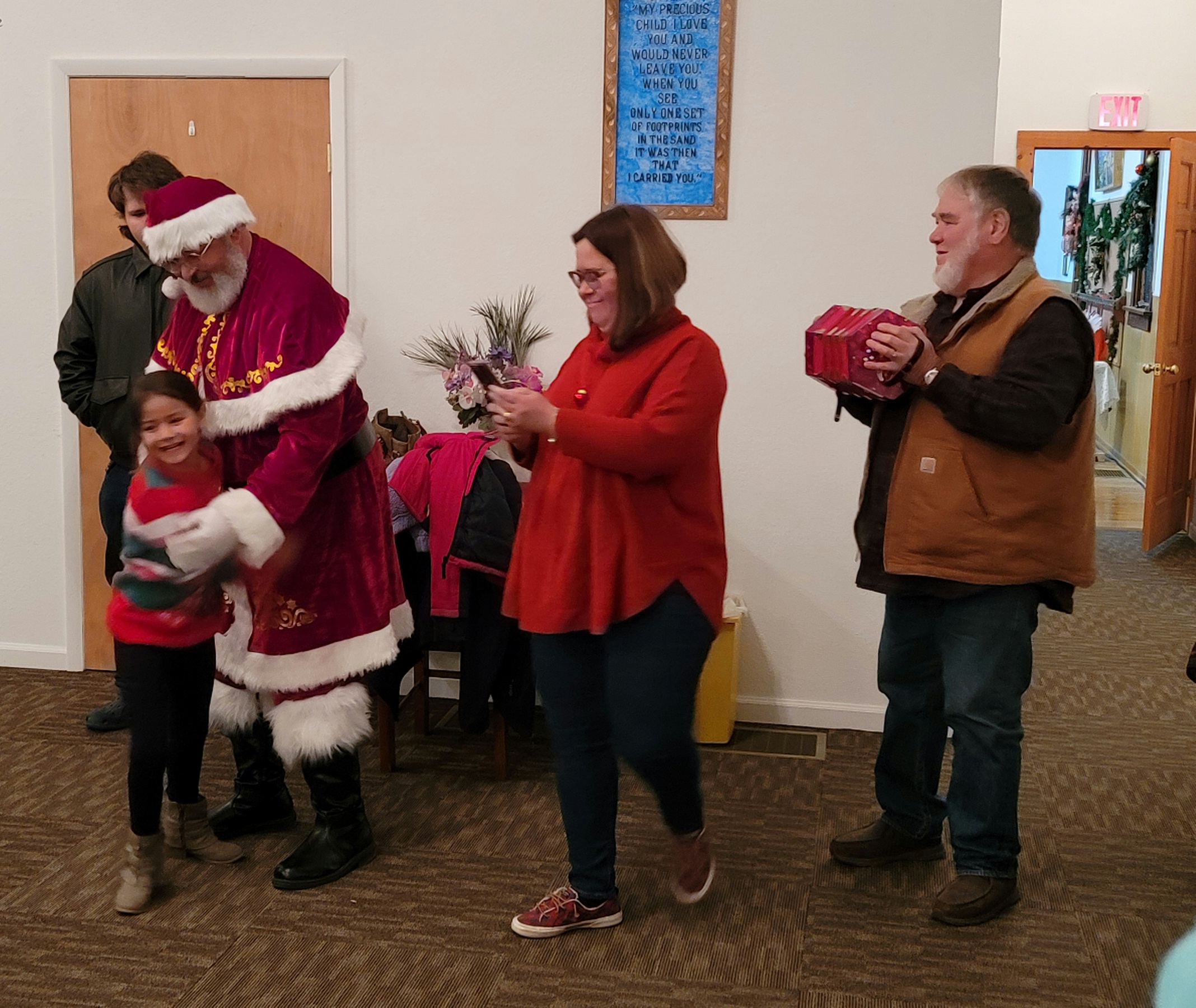 Santa at the Swink United Methodist Church 