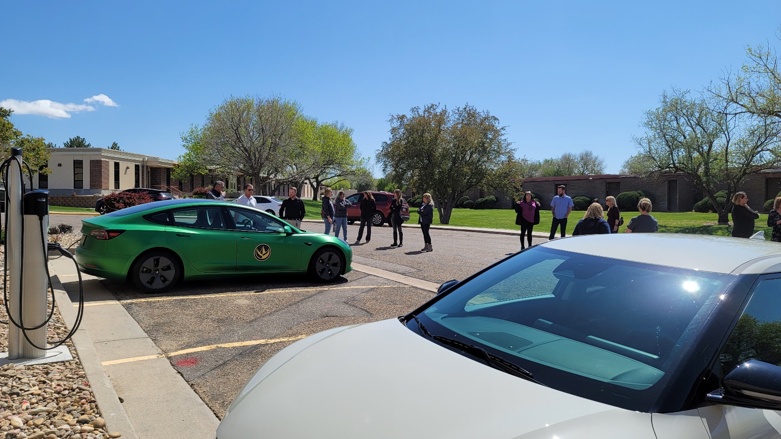Otero College Electric Vehicle Charging Station Ribbon Cutting 