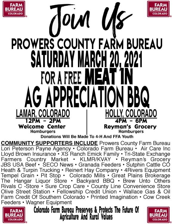 Prowers County Holly MeatIN Flyer SECO News seconews.org 