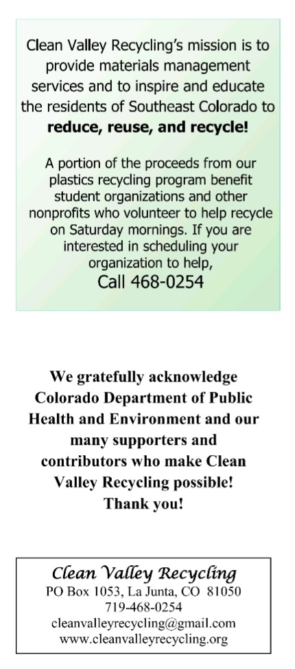 Clean Valley Recycling pamphlet seconews.org 