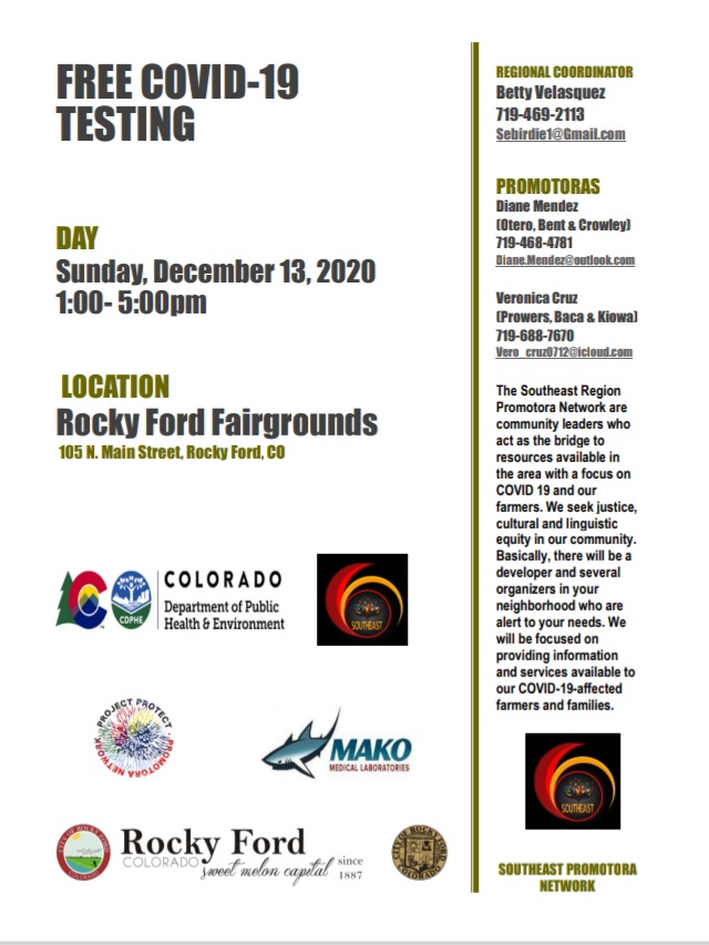 Otero County Health Department Covid Testing seconews.org 
