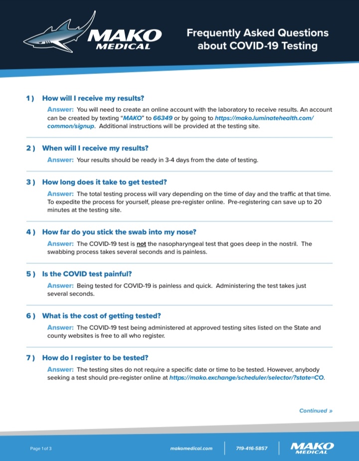 Otero County Health Department Covid Testing seconews.org