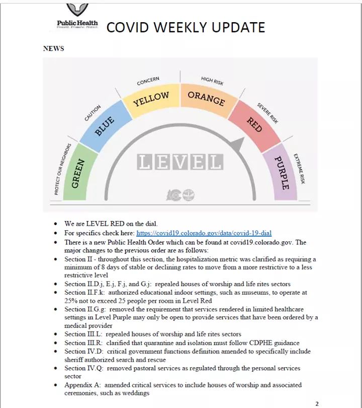 Prowers County Public Health Covid Update seconews.org 
