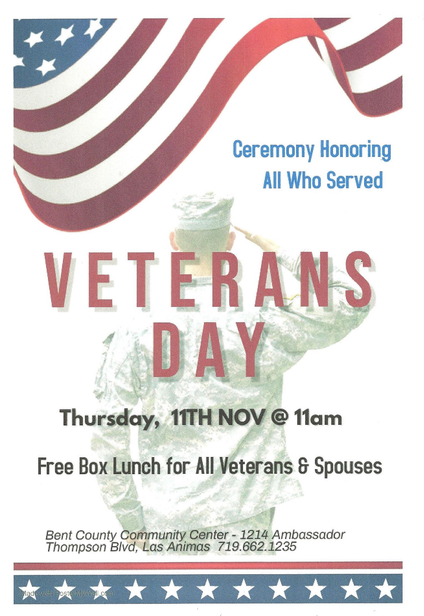 SECO NEWS - Las Animas Veterans Day Ceremony