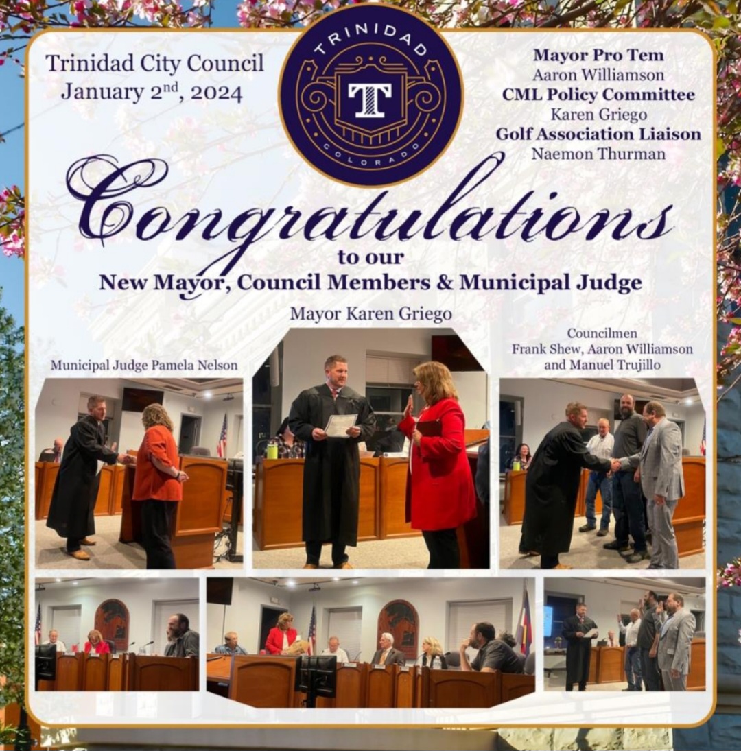 SECO NEWS - City of Trinidad Newly Elected Officials Take Oath of Office