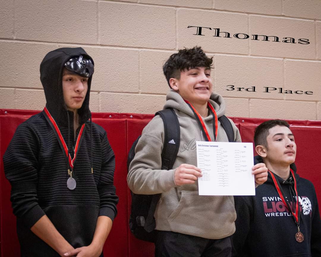 Swink Wrestlers Take 3rd at Holly Tournament