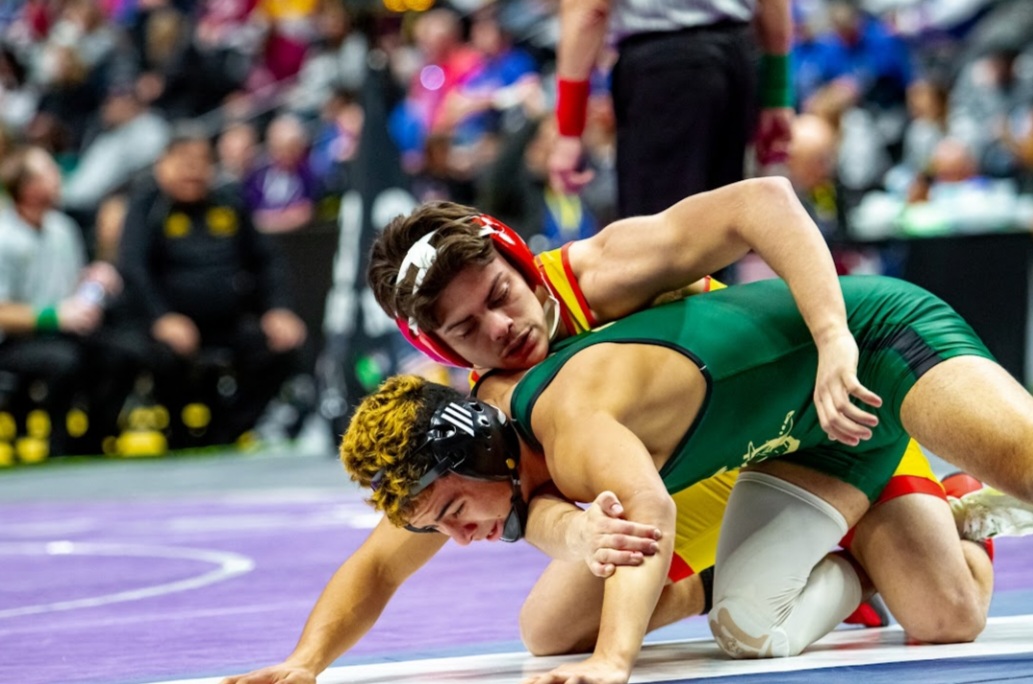 Rocky Ford Meloneer DJ Baca Places 3rd at State Wrestling TC Valdez SECO News seconews.org