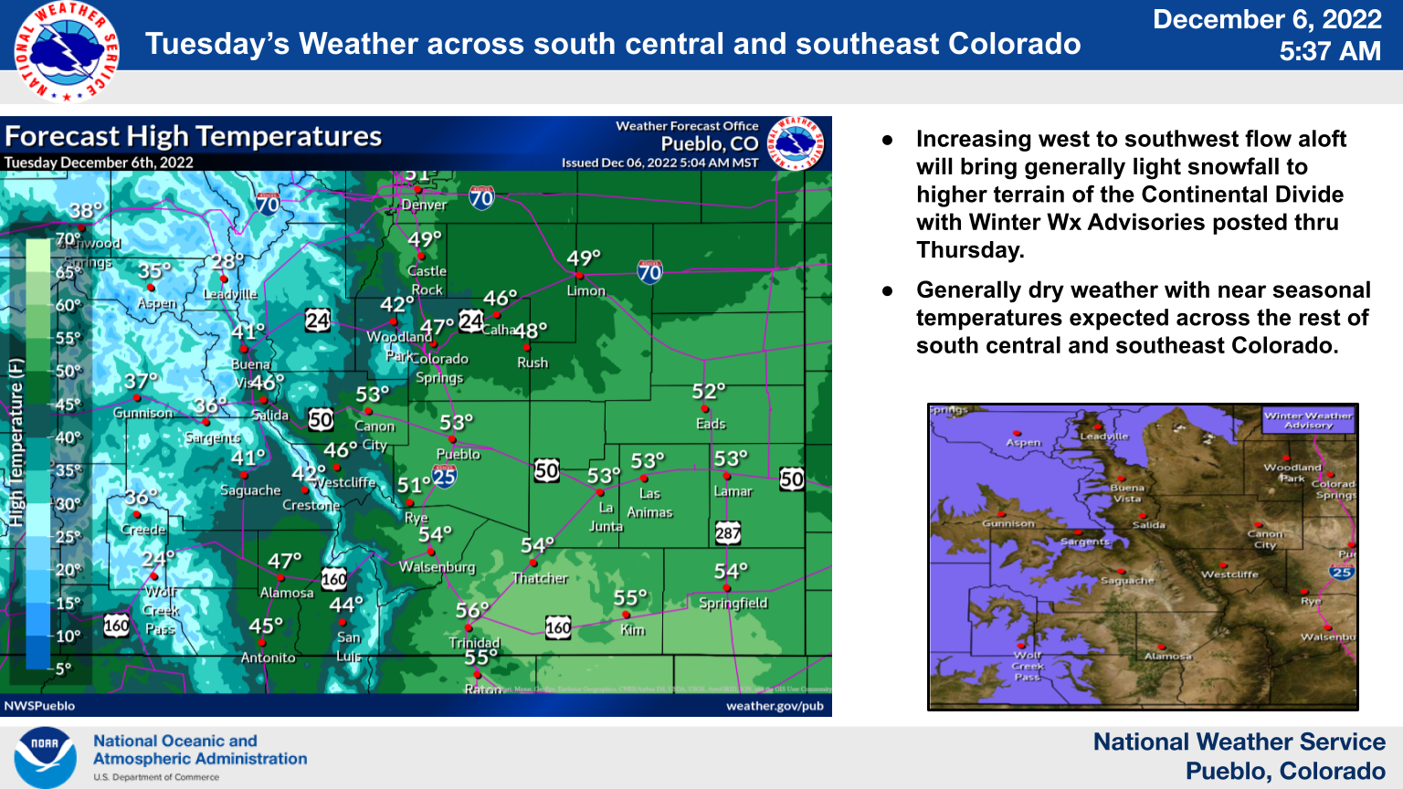 SECO NEWS - SECO Weather 7 Day Forecast Dec 6th -12th 2022